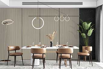 张掖轻奢风格-餐厅