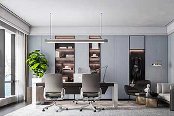 张掖轻奢风格-书房