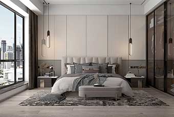 张掖现代风格-卧室