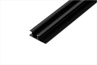 张掖航空纤维墙咔铝合金带灯中条（哑黑氧化）