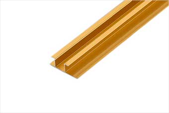 张掖航空纤维墙咔铝合金带灯中条（钛金氧化）