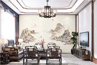 张掖森佰汇航空纤维墙咔（巴山蜀水）