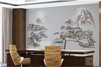 张掖森佰汇航空纤维墙咔（山水之间）