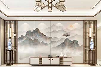 张掖森佰汇航空纤维（山水画系列）