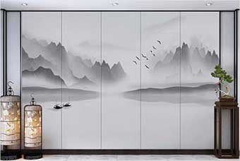 张掖森佰汇航空纤维（山水画系列）